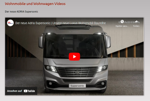 Wohnmobile und Wohnwagen als VIDEOS